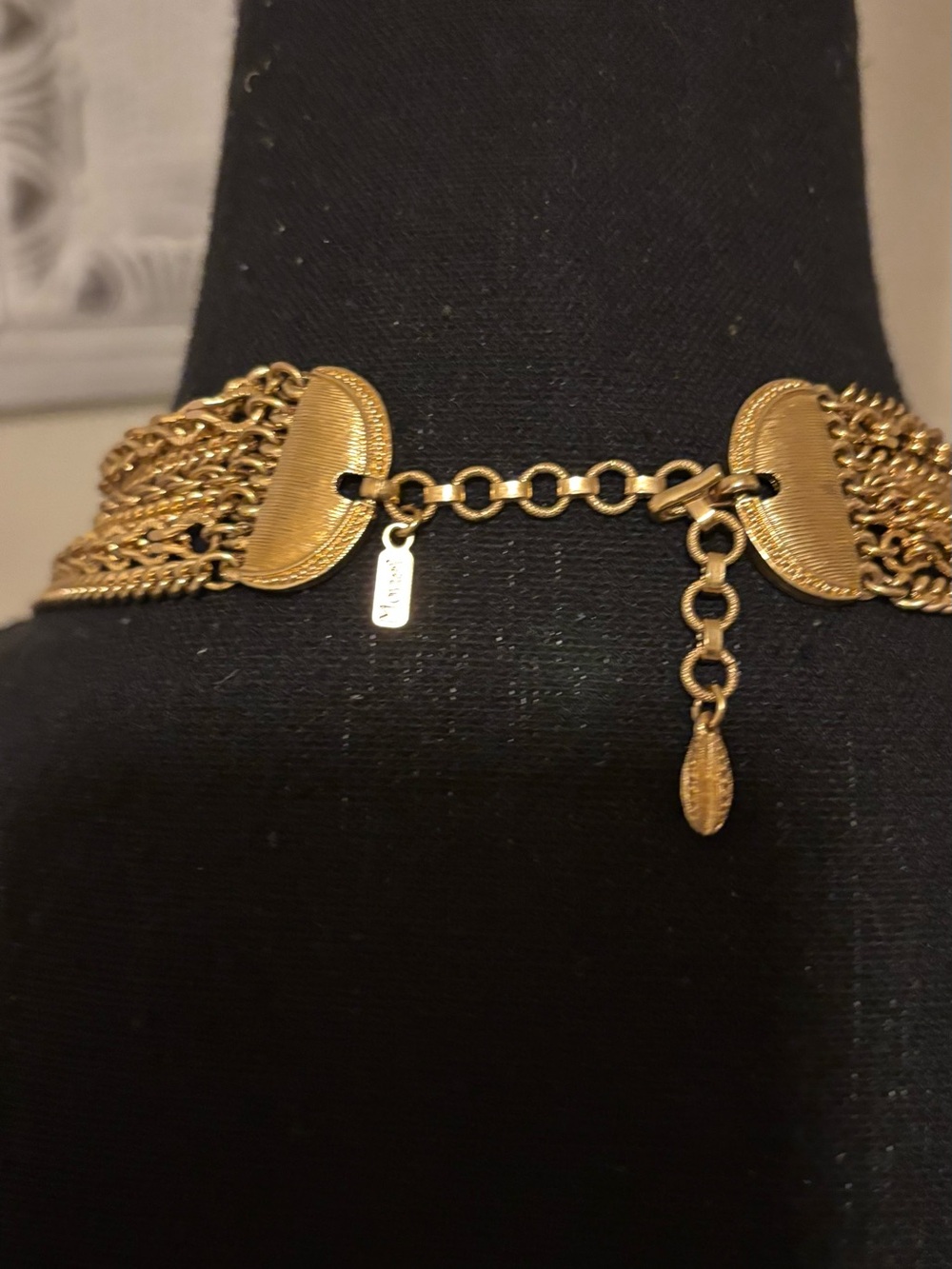 Monet Multi-Layered Gold Chain Necklace - Picture 2 of 4